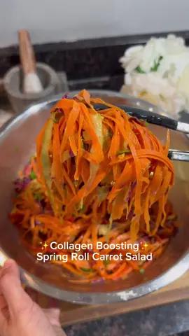 Collagen Boosting Spring Roll Carrot Salad