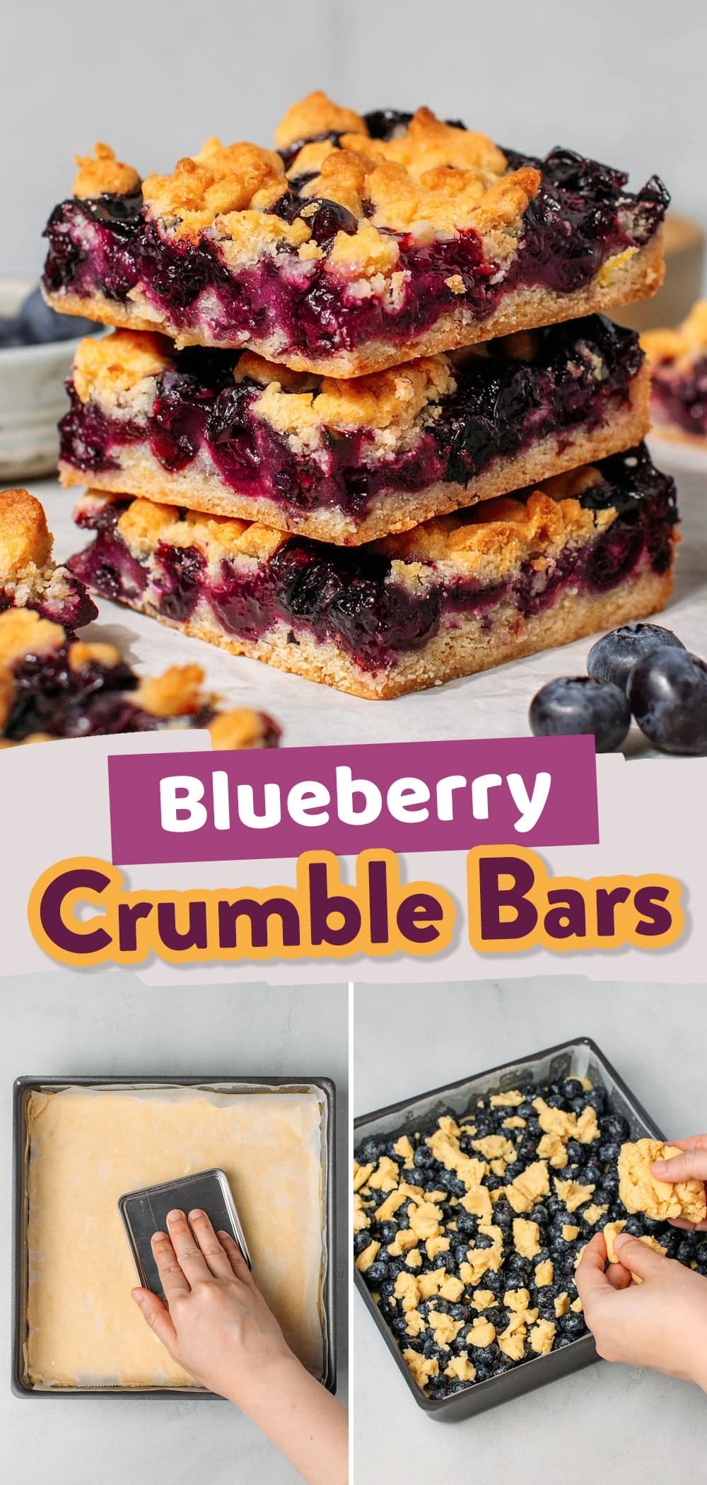 Blueberry Crumble Bars