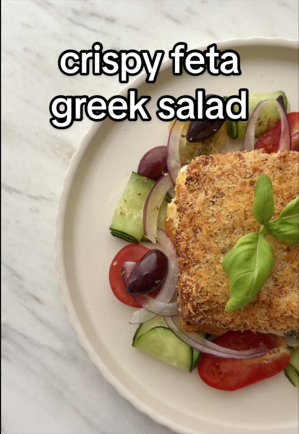 Crispy Feta Greek Salad