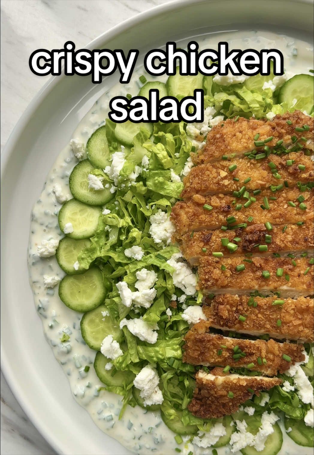 Panko-Crusted Chicken Salad
