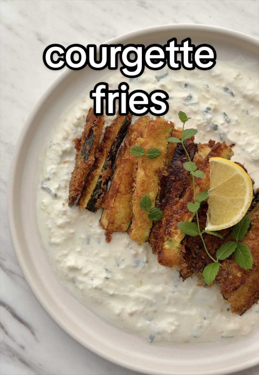 Courgette Fries with Feta Dip - Recipe photo