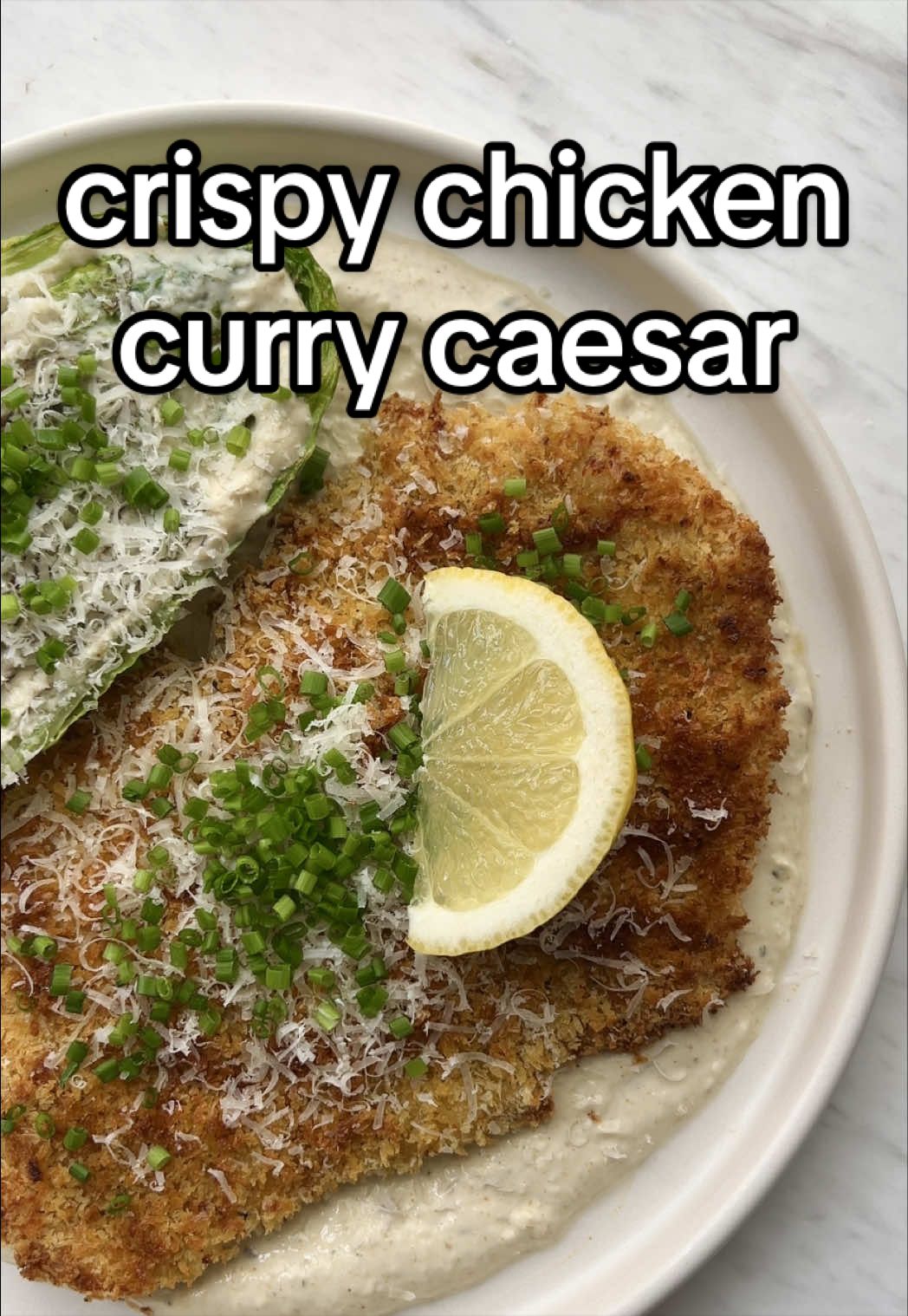 Curry Caesar with Crispy Chicken