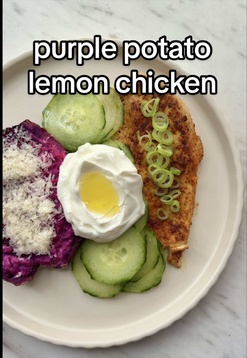 Purple Potato & Lemon Chicken