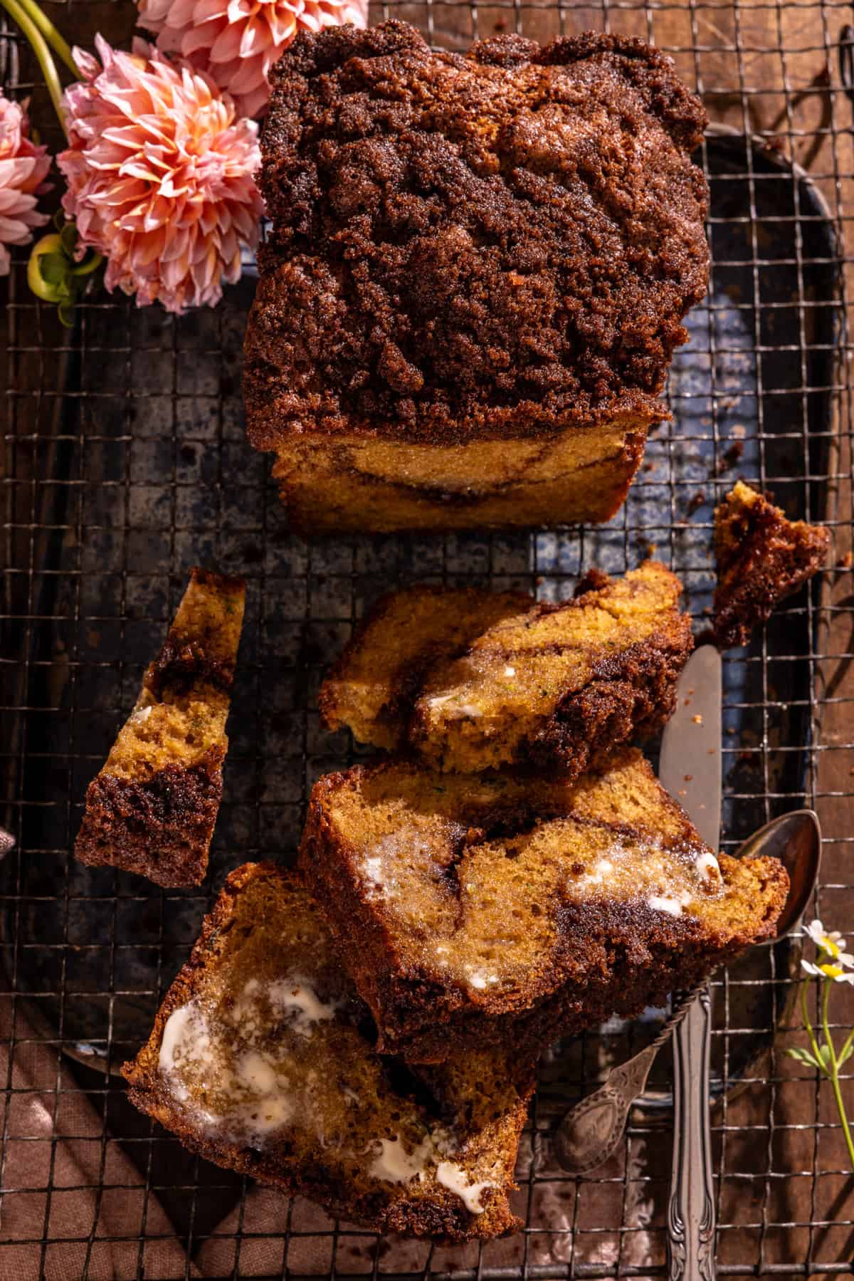 Cinnamon Crunch Zucchini Muffin Quick Bread