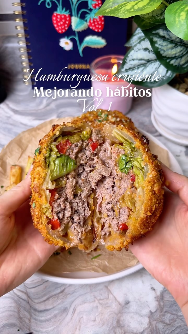 Hamburguesa extra crujiente sin pan