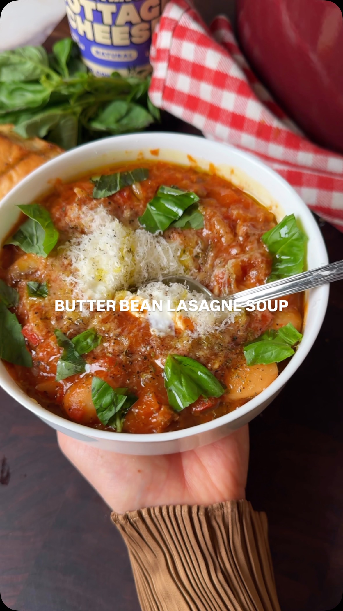 High Fibre Butter Bean Lasagne Soup
