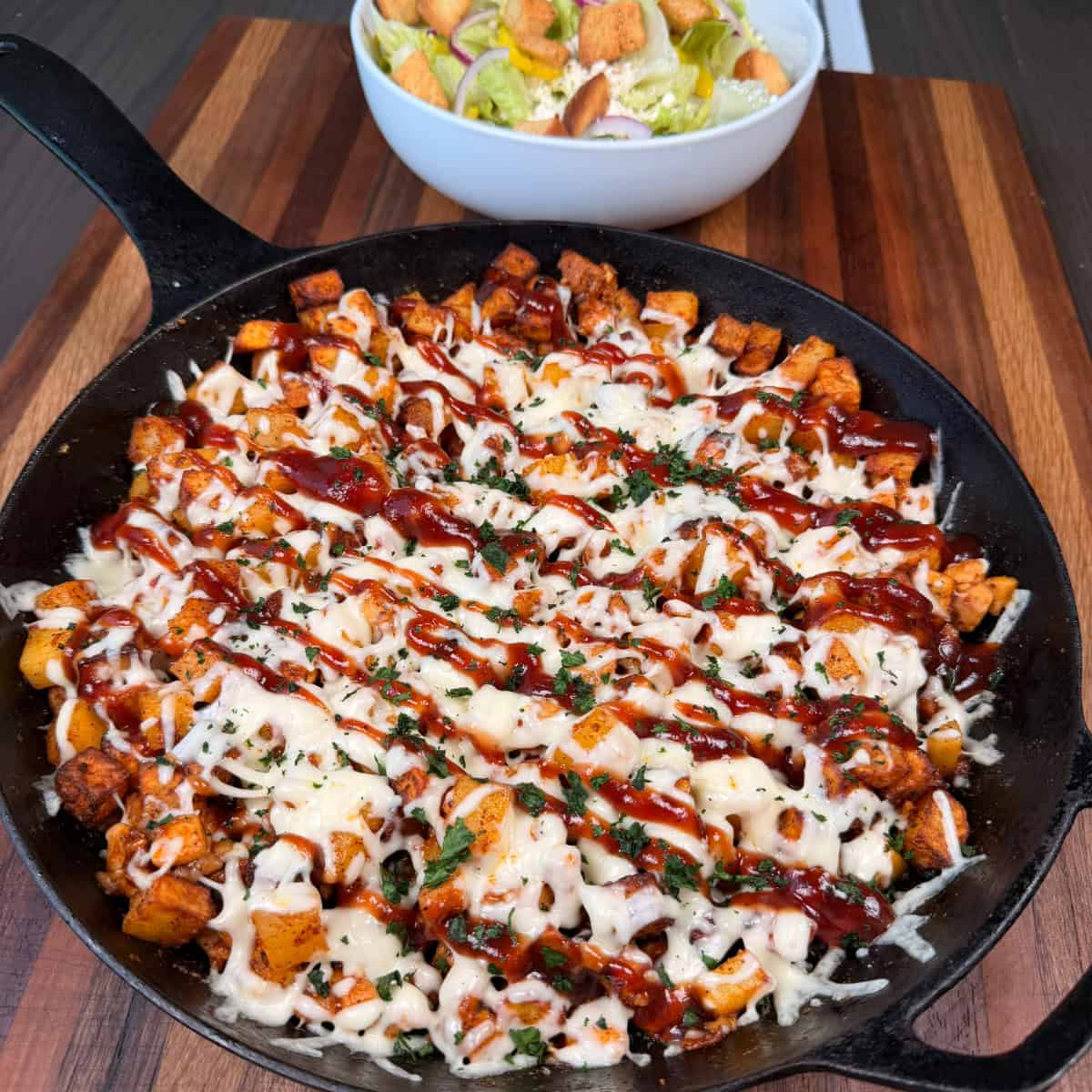 BBQ Chicken Potato Skillet