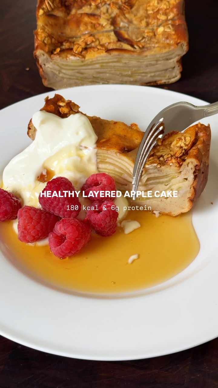 Healthy Layered Apple Cake