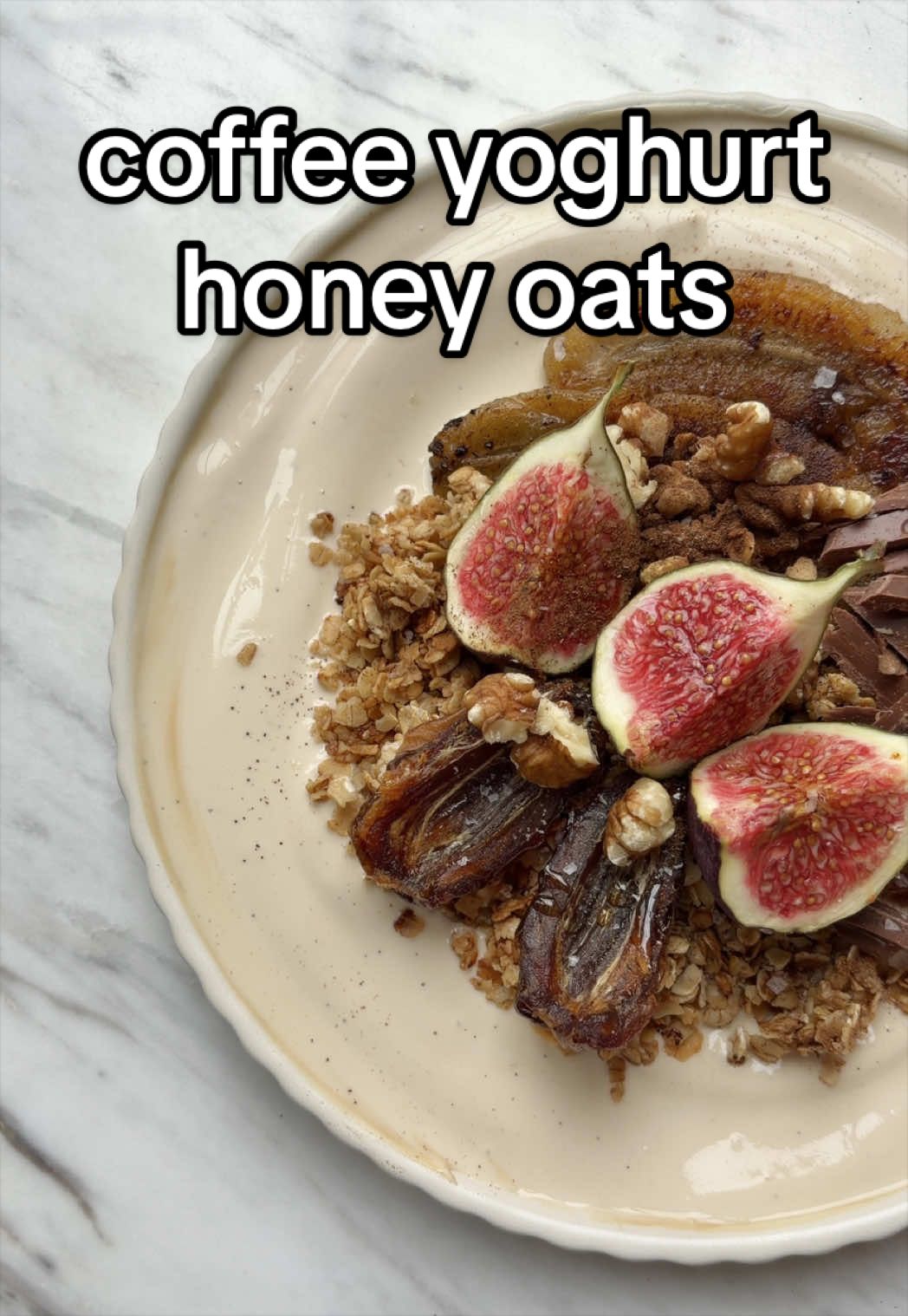 Coffee Yoghurt with Honey Oats