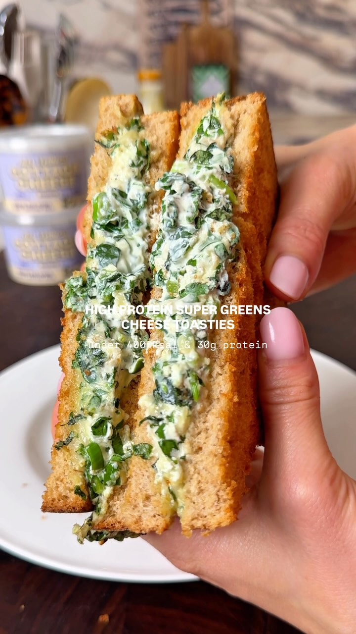 Super Greens Protein Cheese Toastie