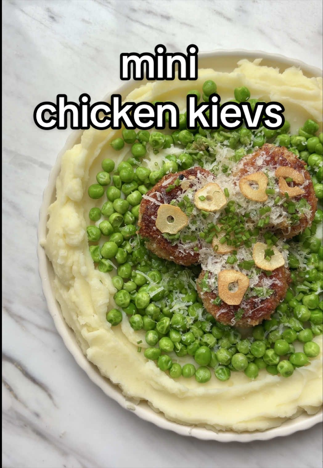 Cheats Chicken Kievs with Garlic Butter Mashed Potatoes
