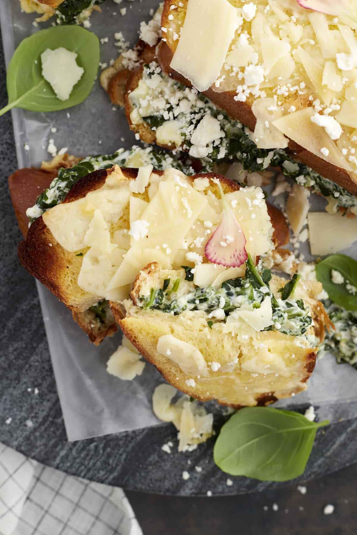 Spanakopita-Inspired Spinach Grilled Cheese