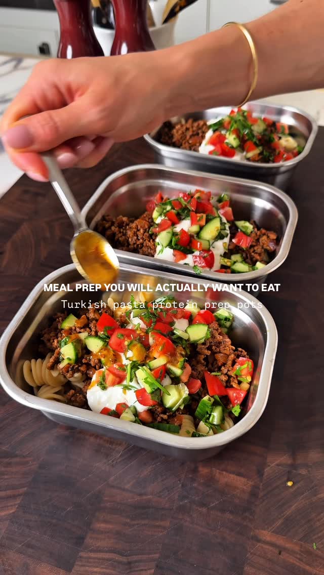 Turkish Pasta Protein Prep Pots