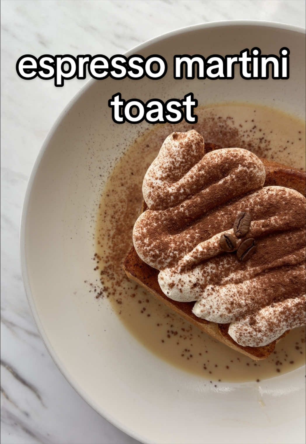 Espresso Martini Inspired Brioche Toast