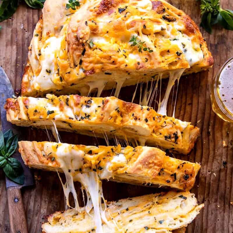 Soft Garlic Herb Cheddar Cheese Bread
